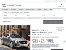 Tablet Screenshot of cadillacportland.com